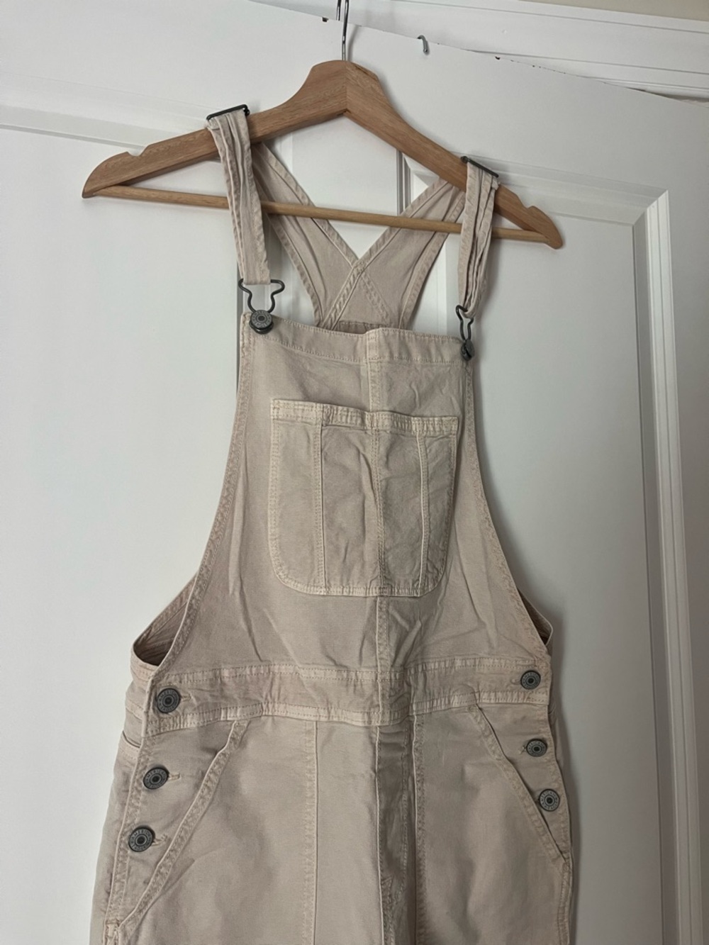 American Eagle Outfitters Beige Women’s Denim Overalls - Picture 2 of 5